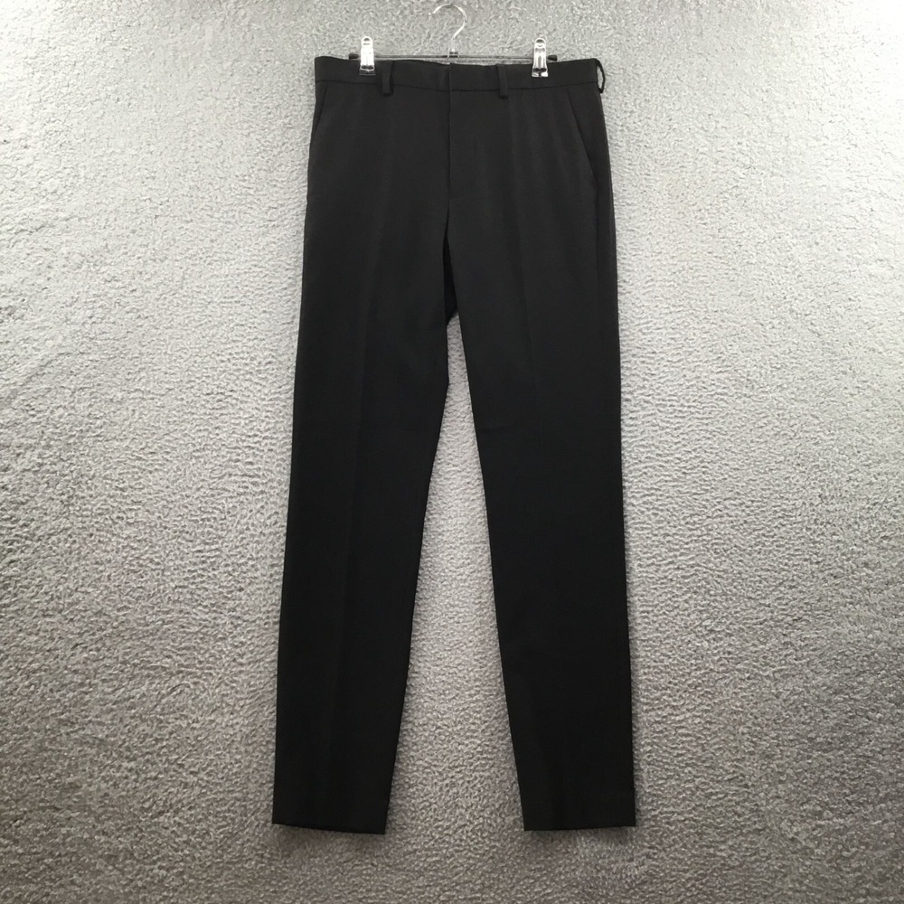 Topman‎ Skinny Fit Textured Dress Pants Black 30